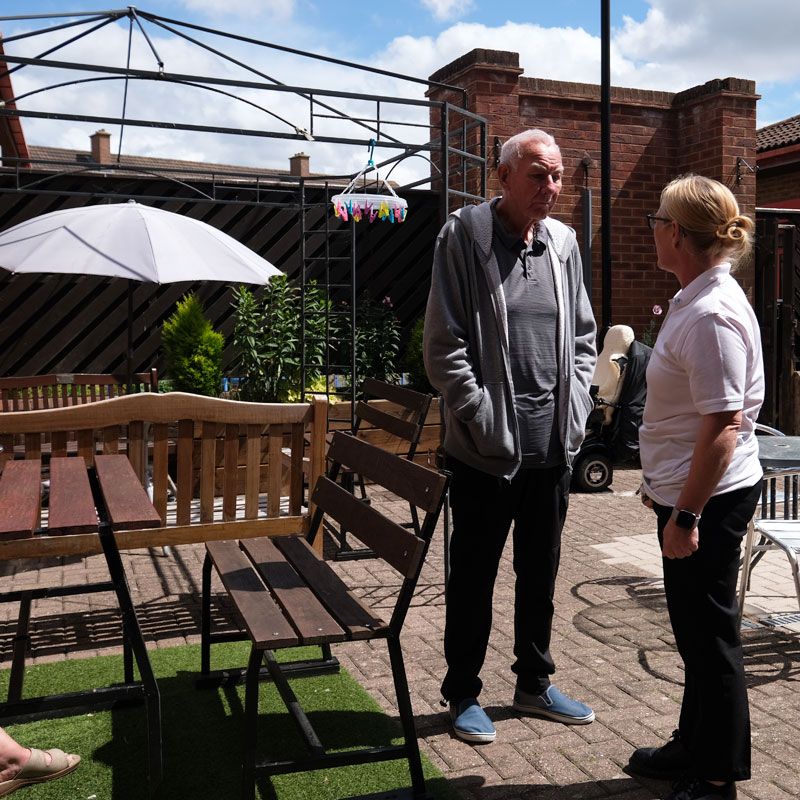 Safe courtyard space